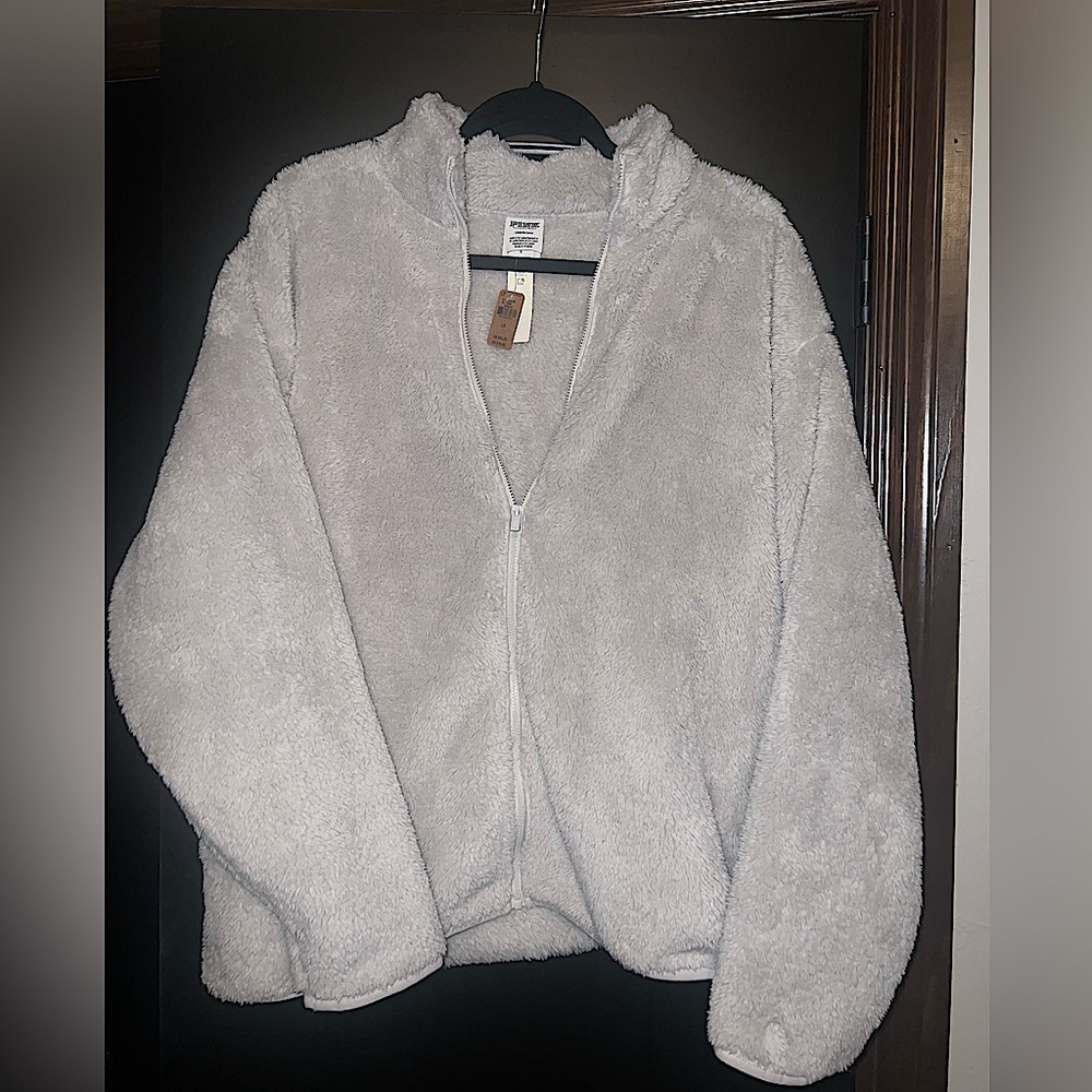 Victorias Secret PINK Full Zip Teddy Jacket Large